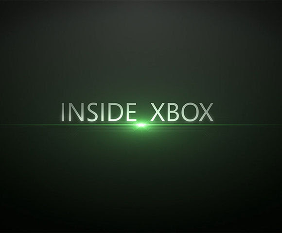 The words “Inside Xbox” glow with a green light.