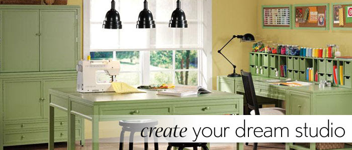 Organization, because you want to know where everything is, and have the items you use regularly readily available, she says. I Heart Martha Stewart Craft Storage Hutch