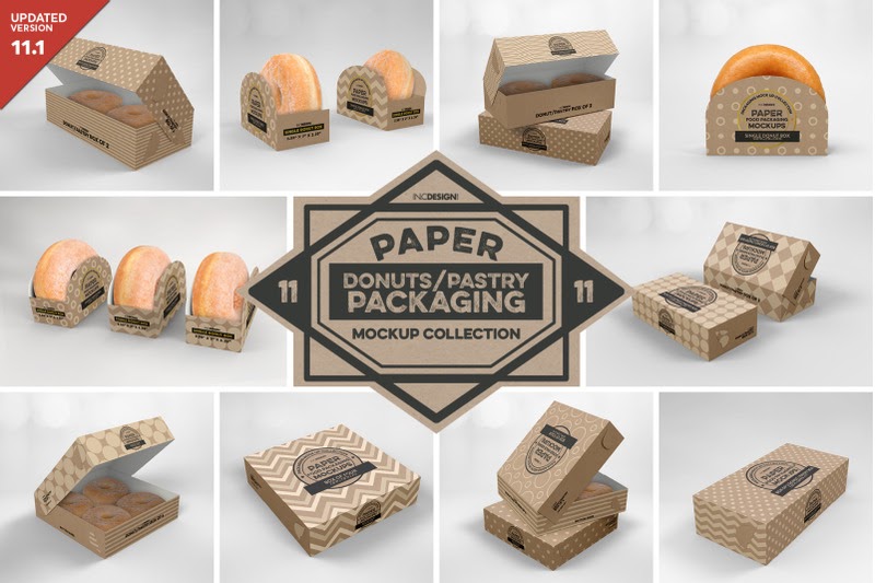 Download Free VOL 11: Paper Food Box Packaging Mockup Collection ...