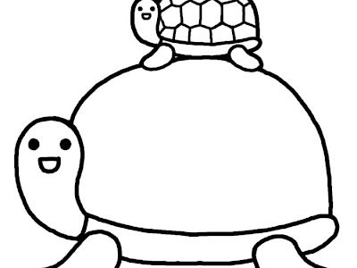 選択した画像 おしゃれ 亀 イラスト 白黒 281311