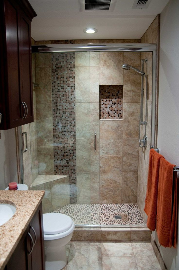 Small bathroom remodel with blue painted walls before after. Remodeling Small Bathroom Ideas And Tips For You Decoholic