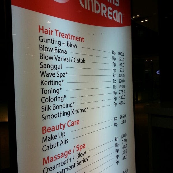 Harga Highlight Rambut  Di Salon Johnny  Andrean 