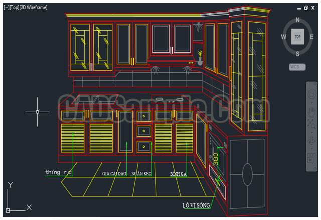 By rafaelposted on june 1, 2020may 21, 2020. Kitchen Cupboard Plans Autocad Drawing Of 3d Cadsample Com
