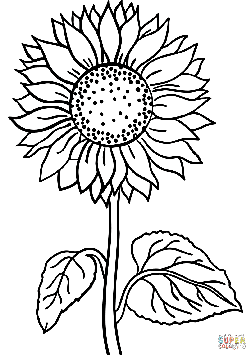 トップ100 ひまわり 塗り絵 花 簡単 最高のぬりえ