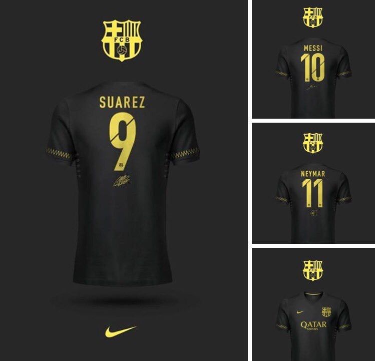 The barça jersey for the 2019/20 season is swapping the traditional blaugrana stripes for a checkerboard print for the first time in club's history. Possible Third Shirt For Next Season All Black Barca