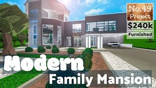 Roblox Bloxburg Modern Mini Mansion Speed Build 190k - bloxburg roblox mansion builds