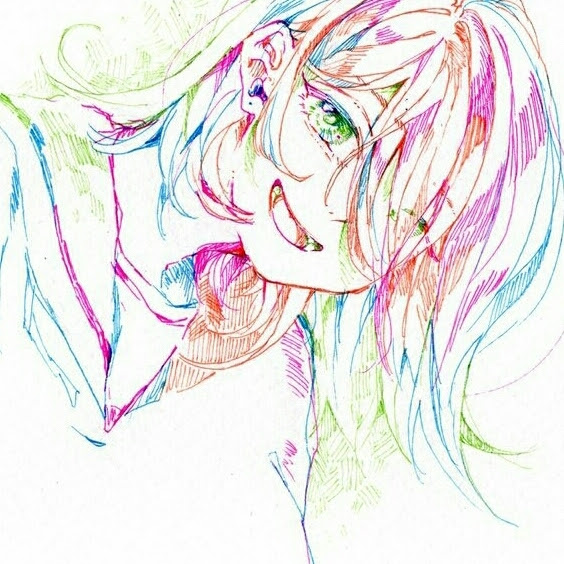 驚くばかりおしゃれ ボールペン イラスト 女の子 全イラスト集