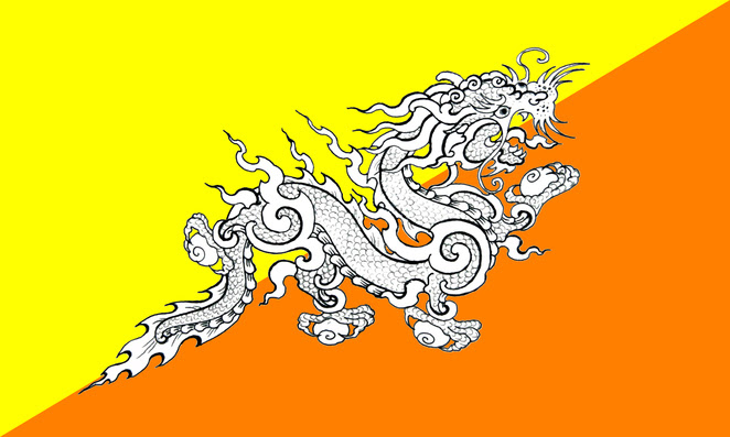 Cờ Butan - Các Nước Ăn Tết Giống Việt Nam