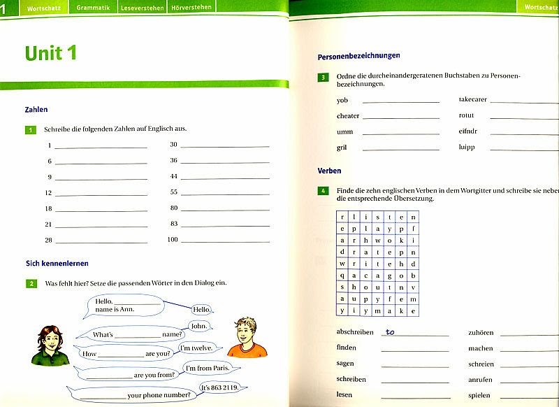 Arbeitsblätter Englisch 5 Klasse Gymnasium Green Line ...