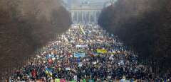 Manifestation pour la paix en Ukraine à Berlin, le 27 février 2022.