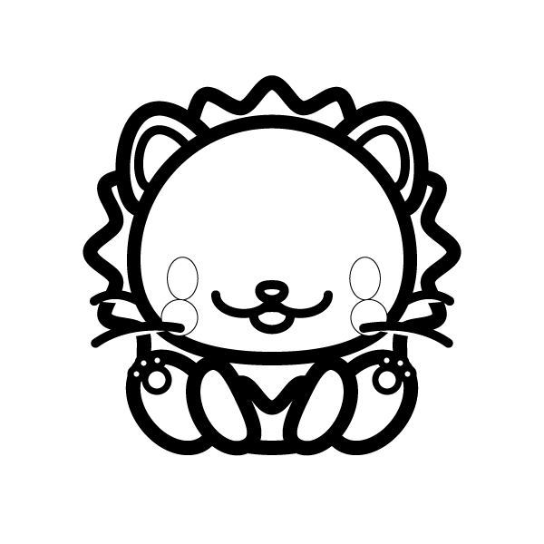 これまでで最高のライオン イラスト 無料 白黒 すべてのイラスト画像