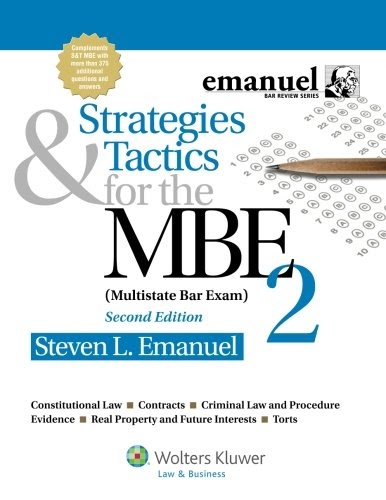 Must Read Books Strategies Amp Tactics For The Mbe 2