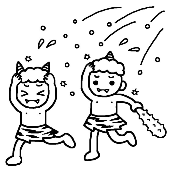 人気のダウンロード 鬼 イラスト 白黒 写真素材 フォトライブラリー