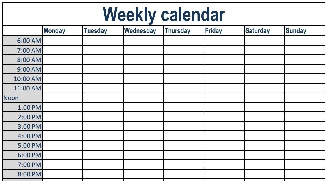1 week calendar printable one week calendar template exercise