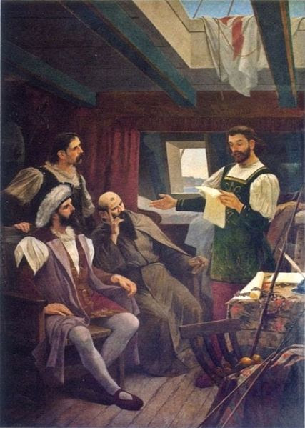 Ficheiro:Reading of the letter of Caminha.jpg