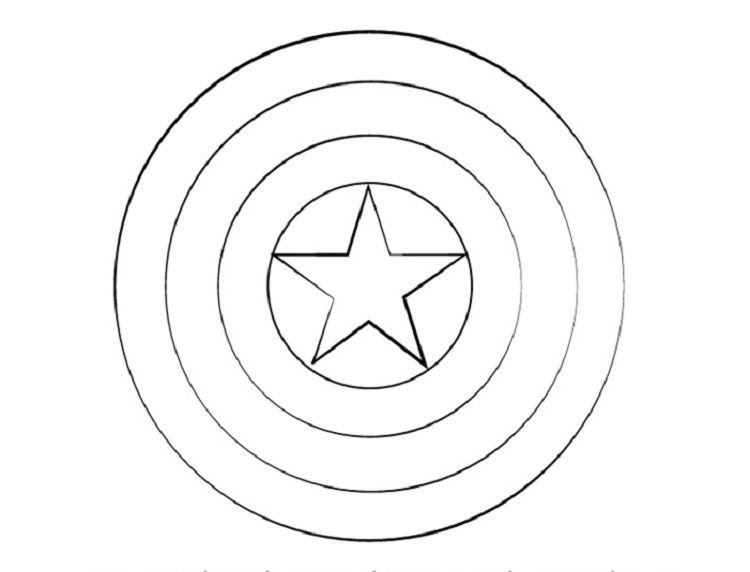 Captain America Coloring Pages Shield - thiva-hellas