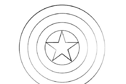 a captain america shield coloring page Schild malvorlage capt