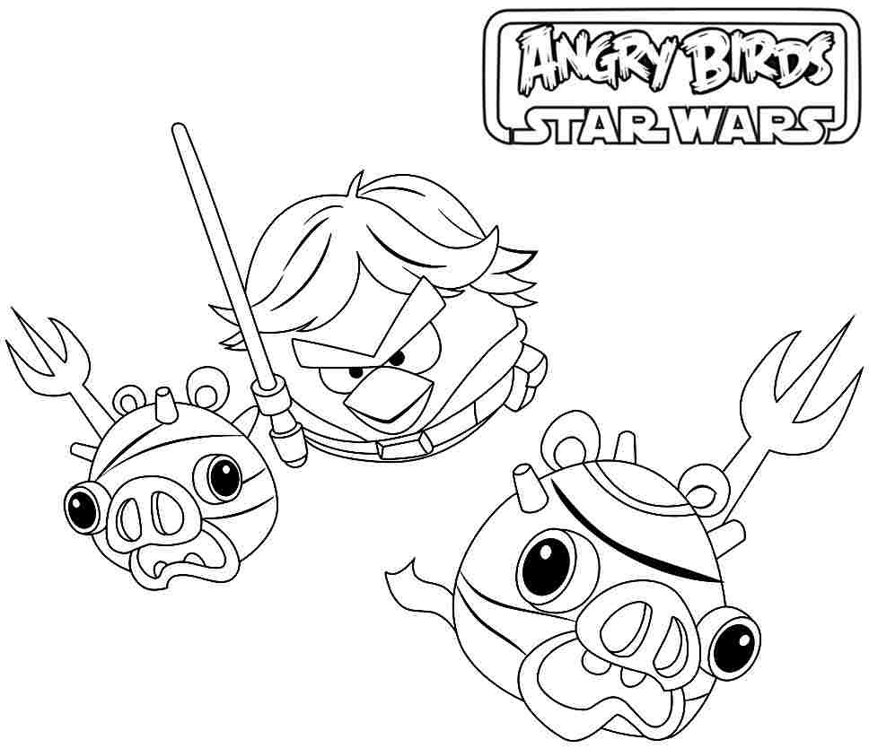 Angry Birds Star Wars 2 Coloring Pages Coloring And Drawing