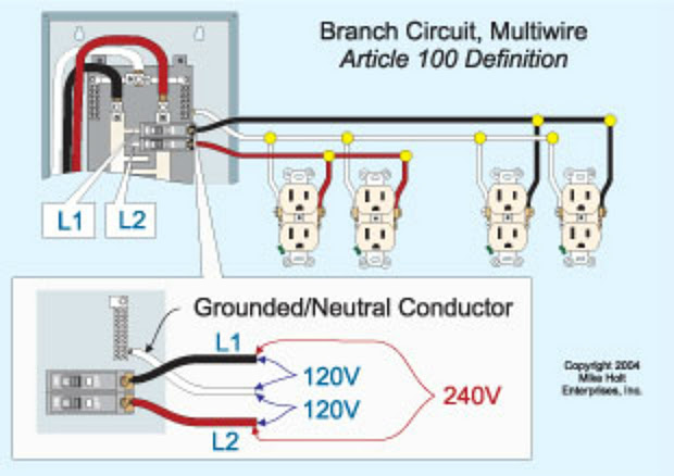 Shared Neutral Wiring Diagram - Wiring Diagram Schemas