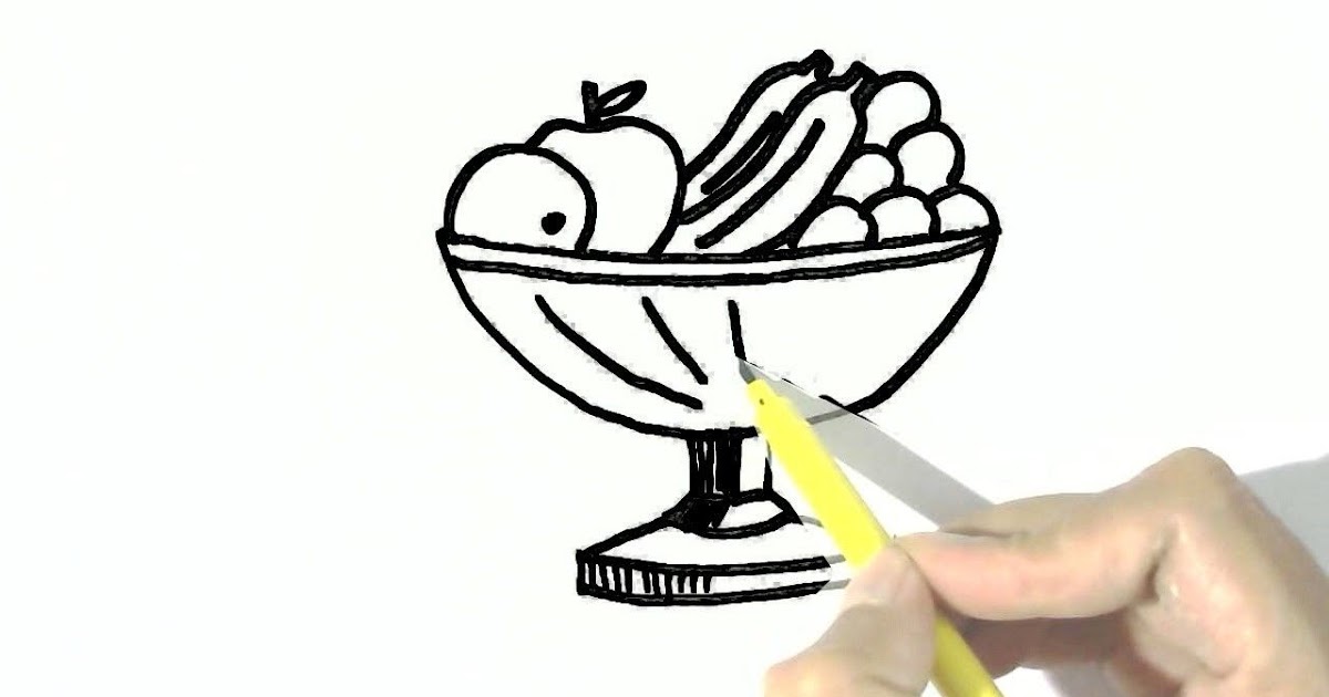 Bowl Of Fruit Drawing Step By Step - Jameslemingthon Blog