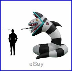 The sandworm from beetlejuice features a moving tongue and lights up. Gemmy 10 Halloween Animated Beetlejuice Sandworm Airblown Inflatable Sand Worm Halloween Yard Decor