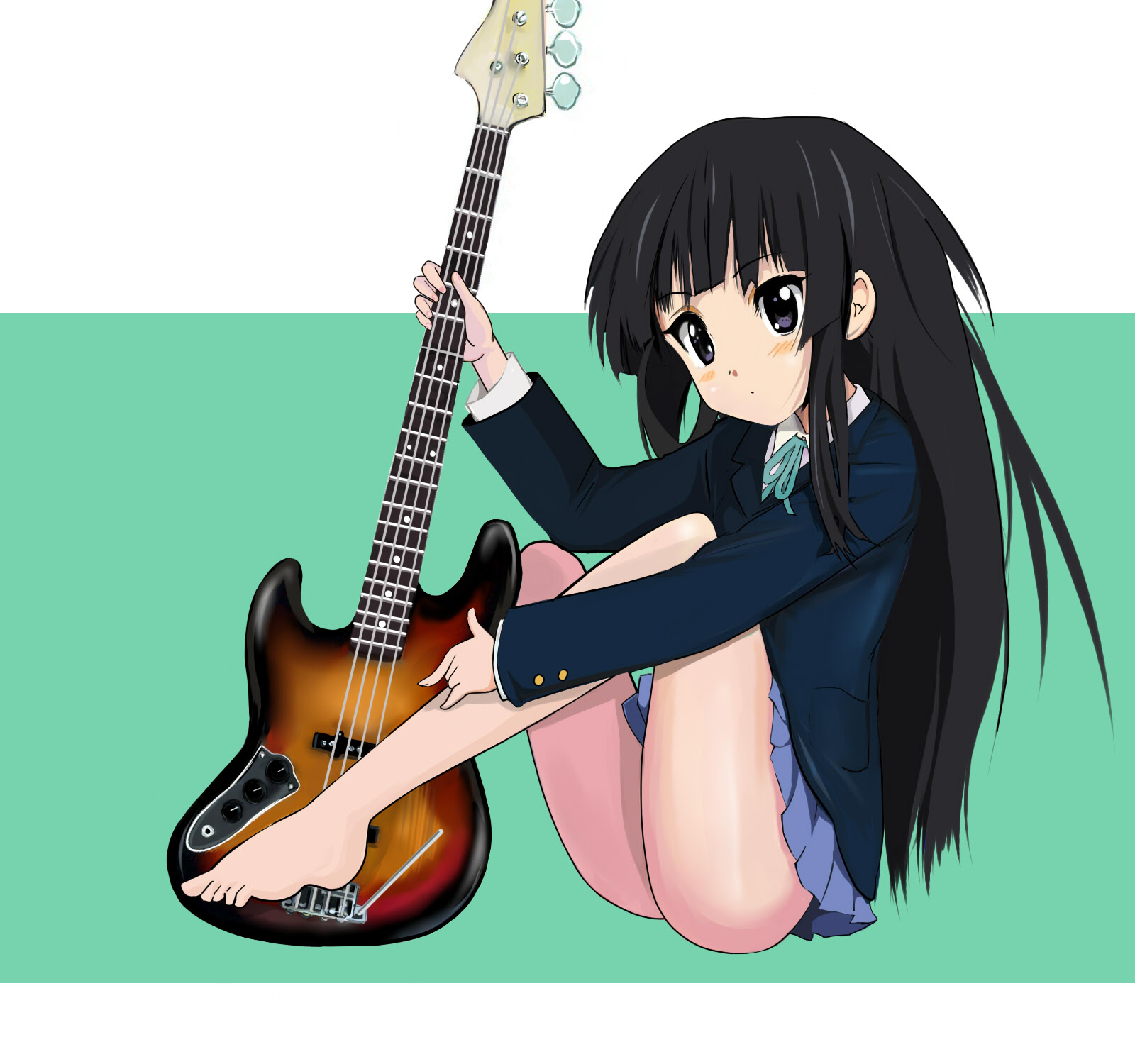 無料イラスト画像 綺麗なベース 女の子 イラスト