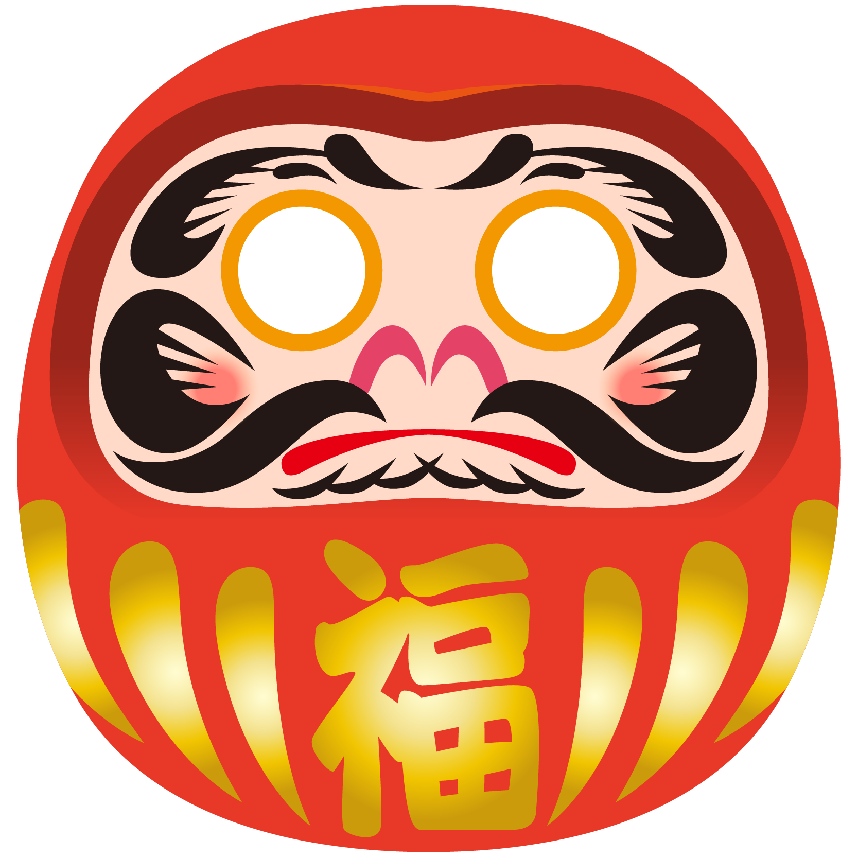 美しい花の画像 ラブリー達磨 イラスト フリー