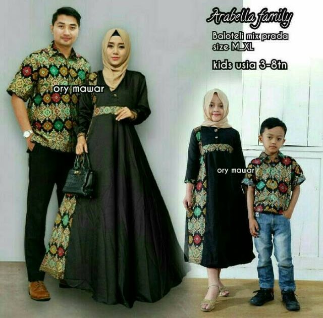  Model  Baju  Gamis  Batik Couple  Terbaru  Galeri Gambar