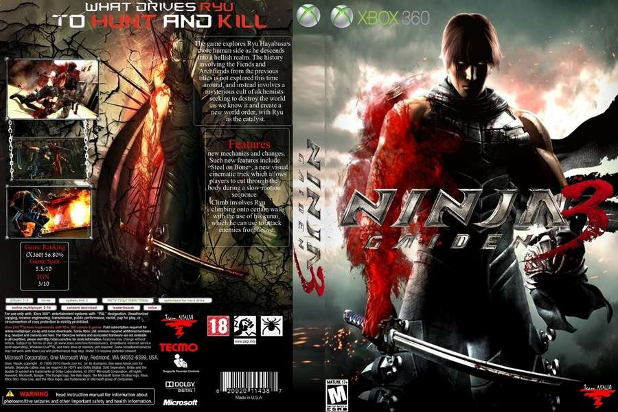 XBOX 360 Core: Ninja Gaiden 3 Trainer