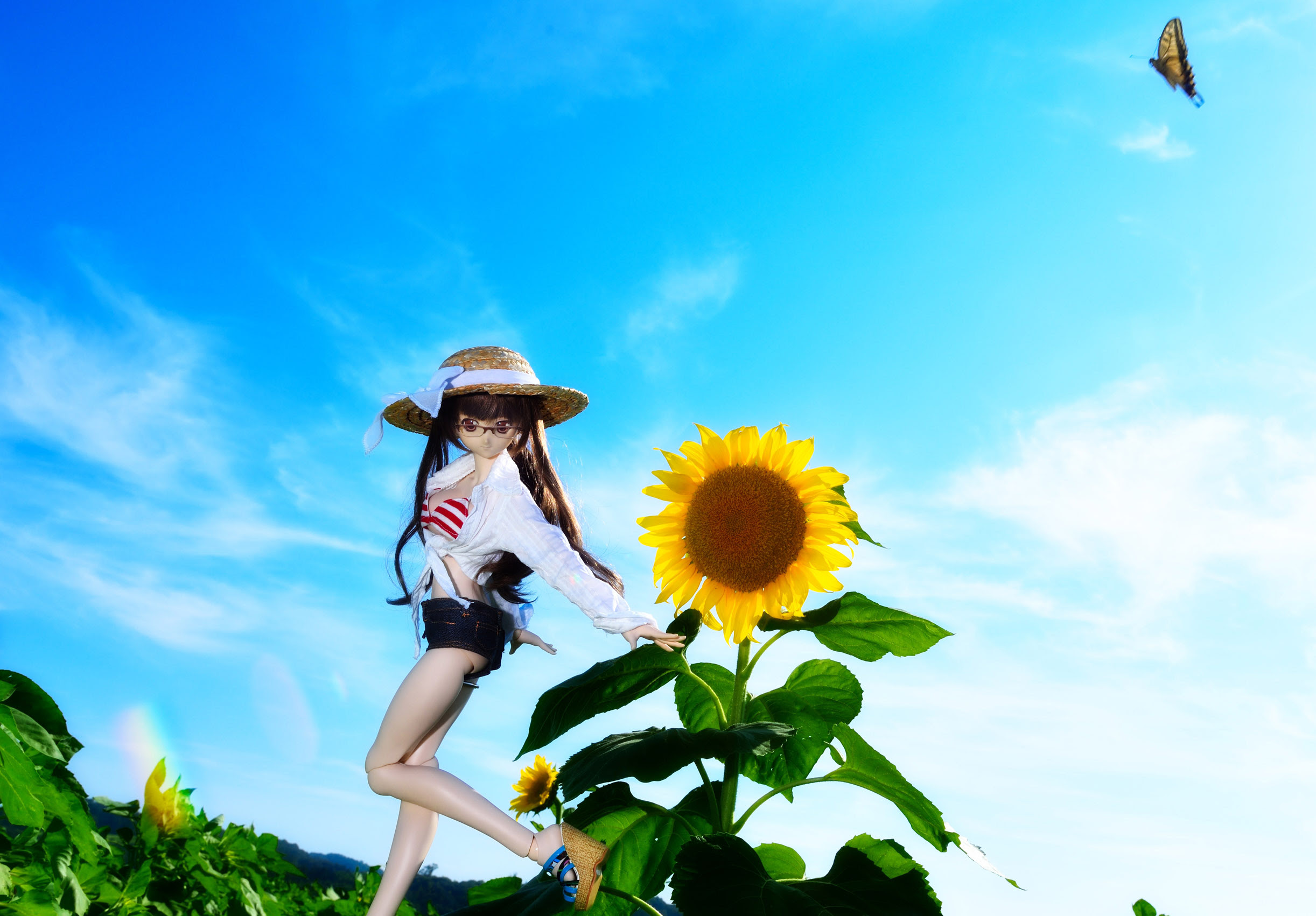 ユニークおしゃれ 向日葵 ひまわり イラスト ただのディズニー画像