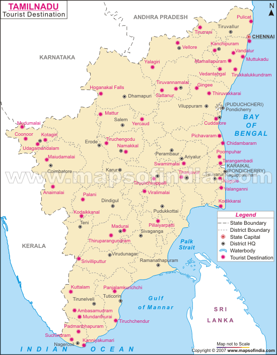 Kerala has emerged as one of the most popular tourist places in india. Tamil Nadu Map Map Of Tamil Nadu India India Maps Maps India Maps Of India India Map India State Maps India City Maps Maps On India Map India