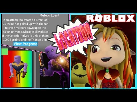 Chloe Tuber Roblox Bakon Event Code Location Of All The 9 Celestial Knife In All Maps - batim map event unfinished roblox