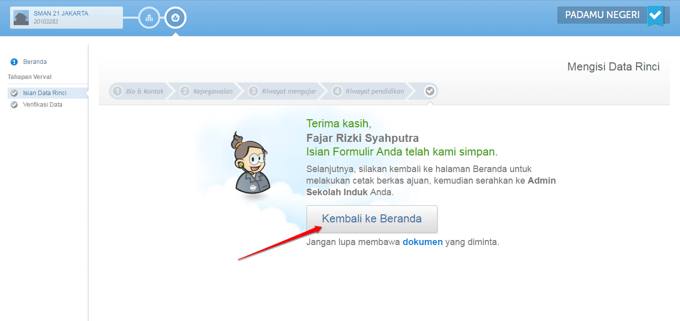 Contoh Formulir Isian Pegawai - Contoh Su