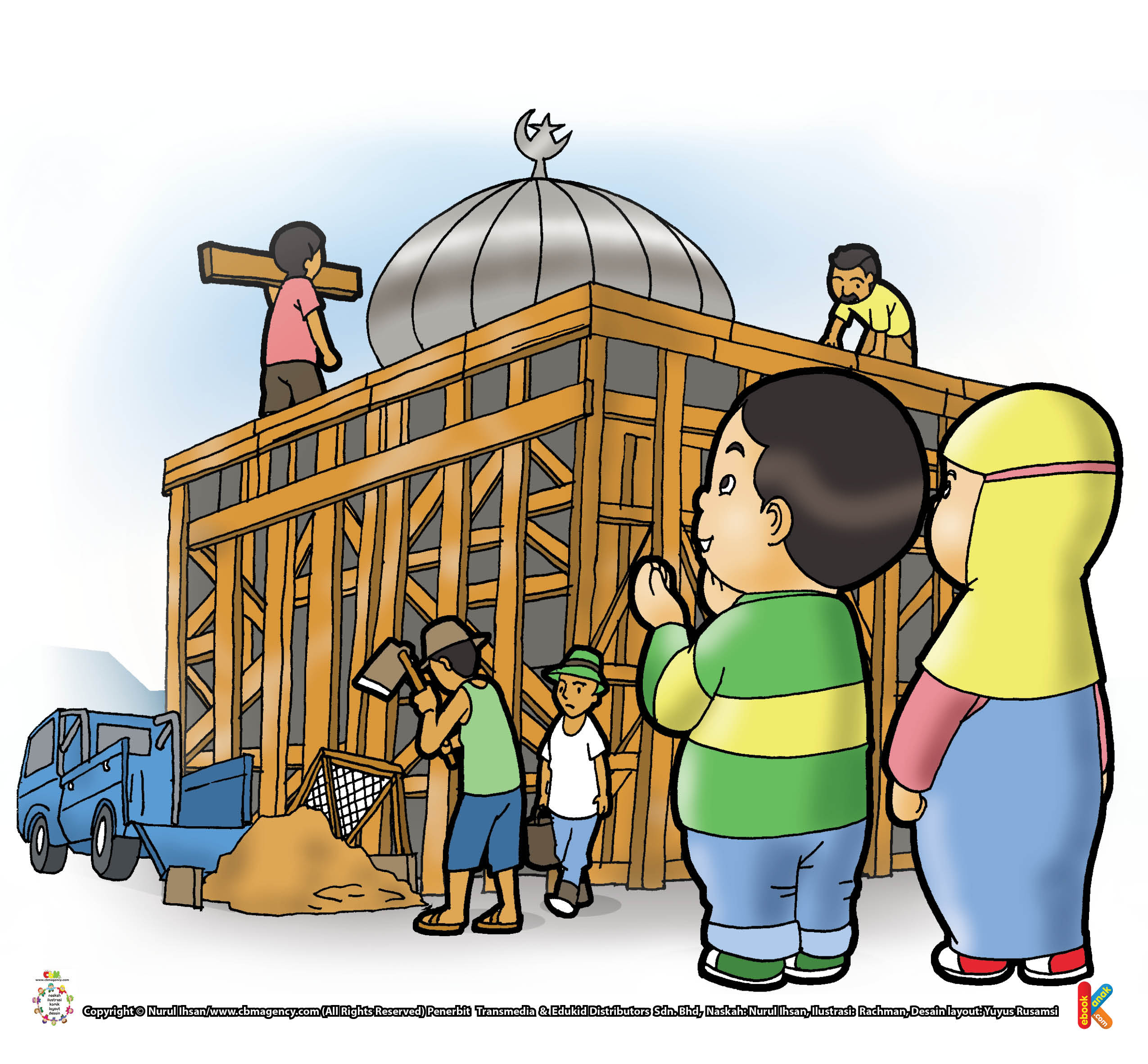 Kartun Anak Di Masjid Nusagates