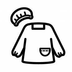 ユニークイラスト 給食着 かわいい動物画像