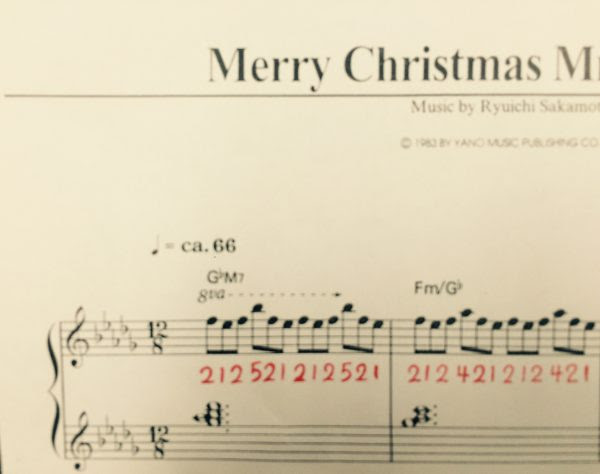 優雅 Merry Christmas Mr Lawrence 楽譜 ガルカヨメ