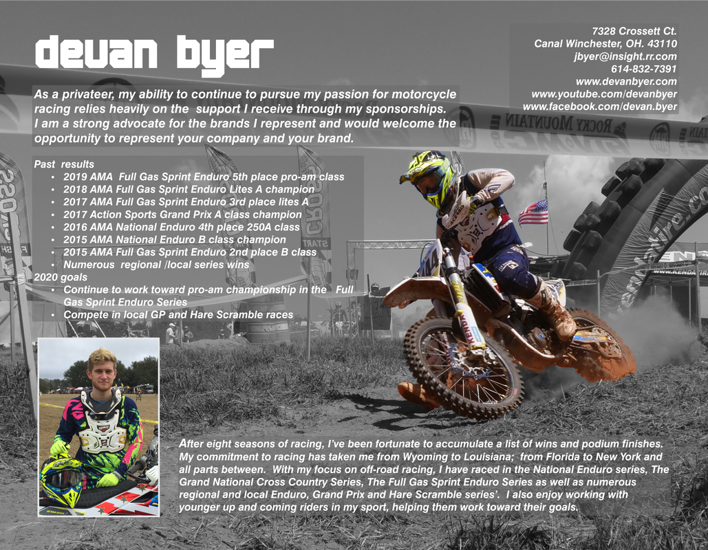 14 motocross sponsorship resume template ideas resume template, sponsorship resume samples, 2014 ama motocross resumes at unadilla offroading, formato pdf motocross sponsorship resume. Resume Devan Byer Racing