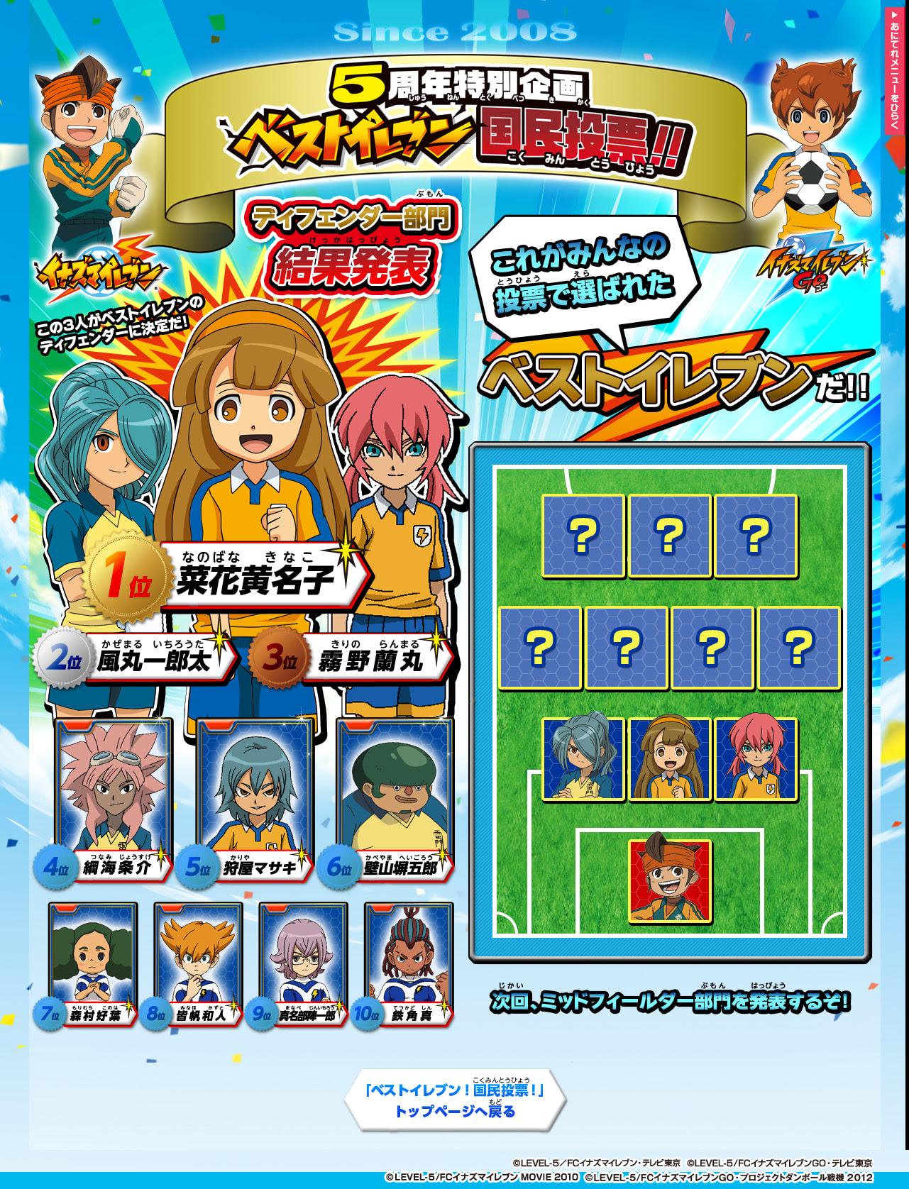 ベスト イナズマ イレブン 五条 壁紙 Jpbestwallpaper