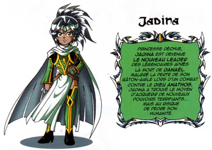 D'apparence plutôt svelte, elle est considérée comme très belle, surtout lorsqu'elle était adulte (se faisant complimenter notamment par halan et danaël ). Jadina Les Legendaires Jadina Les Legendaires Otakia Tests Et Articles De Livres Objets Series Et Produits Derives