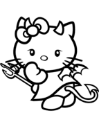 You can print it out and color on paper. Hello Kitty Coloring Pages Free Coloring Pages