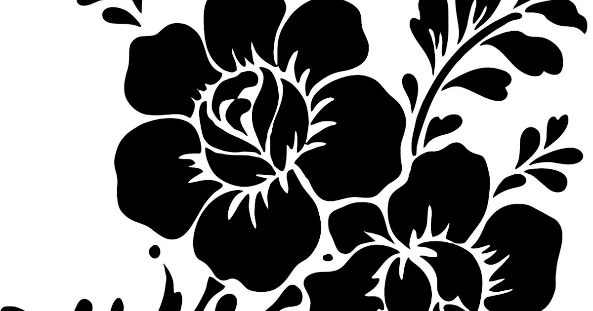 Keren 30 Lukisan Bunga Simple Hitam Putih Gambar  Kitan