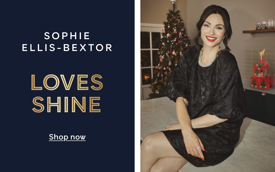 Sophie Ellis-Bextor loves shine. Shop now