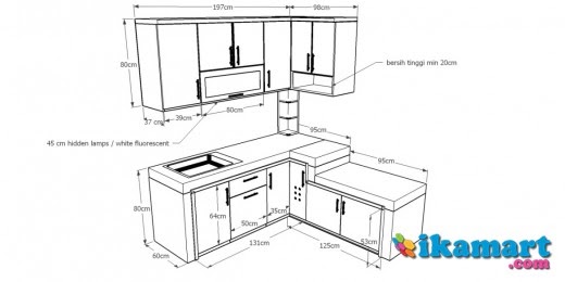 49 Ukuran  Tinggi Meja Dapur  Ideal