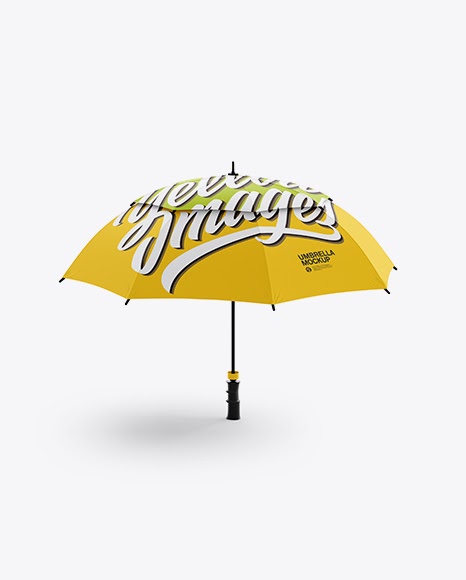 Download Open Double Umbrella Mockup - Front View | Mockup Resume