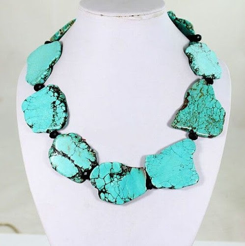 Complimentary diamond gift with purchase over $1,000! Jewellery 100 Natural Shining Crystal Turquoise Slice Handmade Princess Necklace Gift Msplus Mc