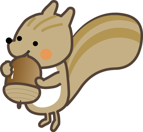 最高のリス イラスト 無料 美しい花の画像