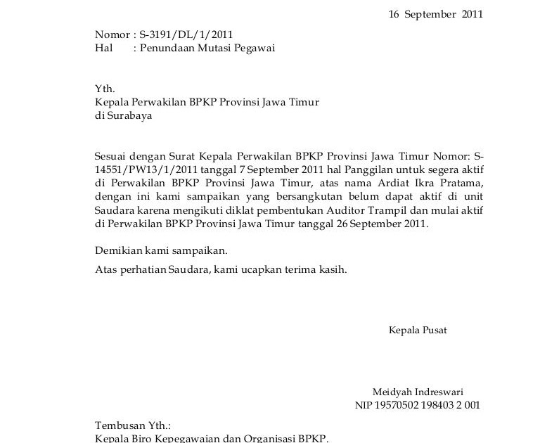 Surat Permohonan Tangguh Kerja - Kuora q