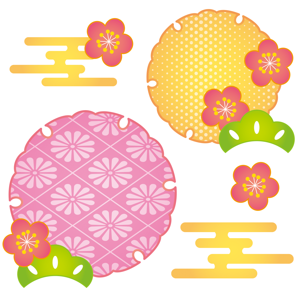 ぜいたく和風 正月 イラスト 簡単 ただのディズニー画像