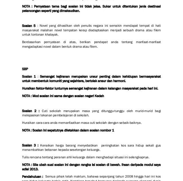 Contoh Soalan Dan Jawapan Novel Di Sebalik Dinara 