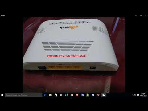 Syrotech GPON ONT - Syrotech-SY-GPON-4000R-DONT default ...